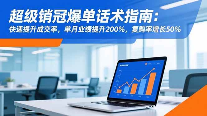 (16511期)超级销冠爆单话术指南:快速提升成交率,单月业绩提升200%,复购率增长50%-离锋创库