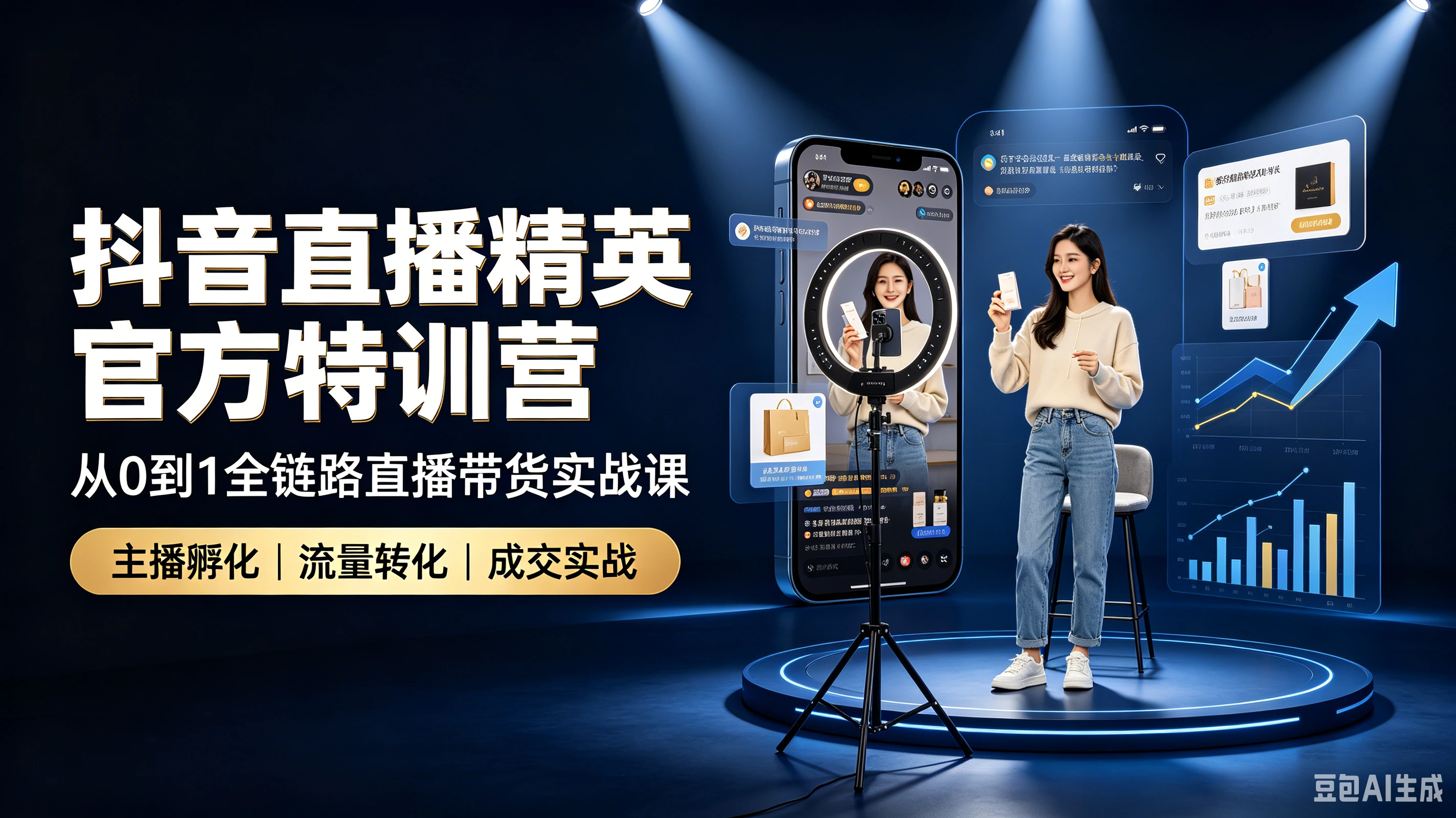 【精】爵优抖音直播精英官方特训营|从0到1全链路直播带货实战课 【精】爵优抖音直播精英官方特训营|从0到1全链路直播带货实战课