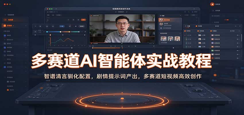 多赛道AI智能体实战教程:智谱清言驯化配置,剧情提示词产出,多赛道短视频高效创作-离锋创库