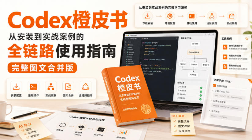 Codex橙皮书，从安装到实战案例的全链路使用指南，完整图文合并版-离锋创库