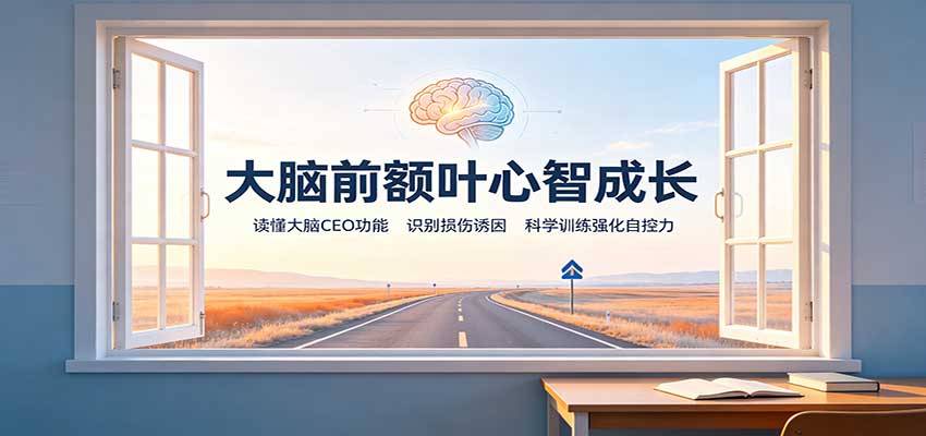 大脑前额叶心智成长:读懂大脑CEO功能,识别损伤诱因,科学训练强化自控力-离锋创库