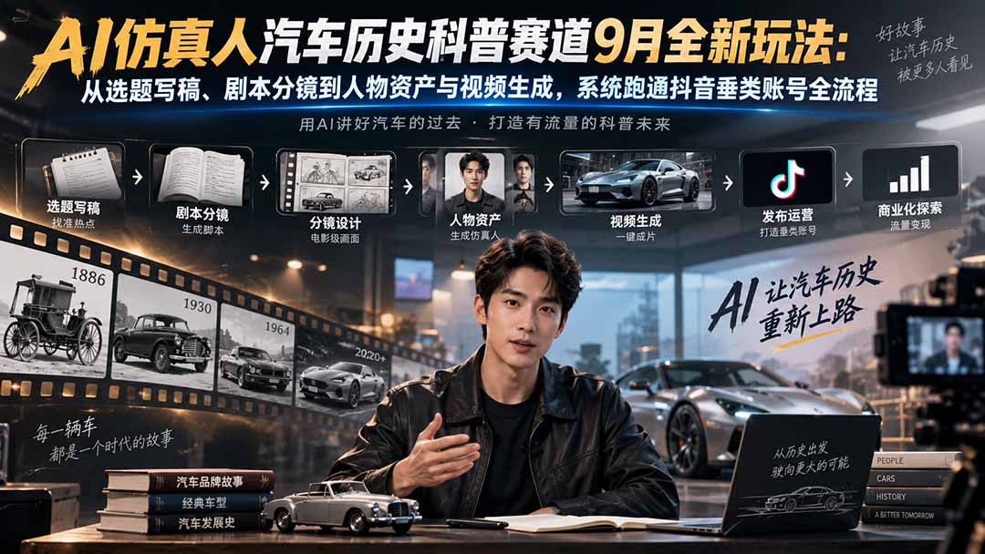 【精】略懂car·AI仿真人汽车科普教学,2 节系统课程 【精】略懂car·AI仿真人汽车科普教学,2 节系统课程