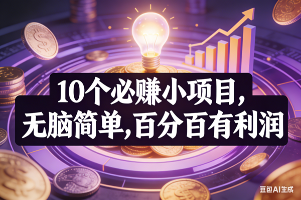 （17169期）10个必赚小项目，无脑简单，百分百有利润，副业首选，日入200+-离锋创库