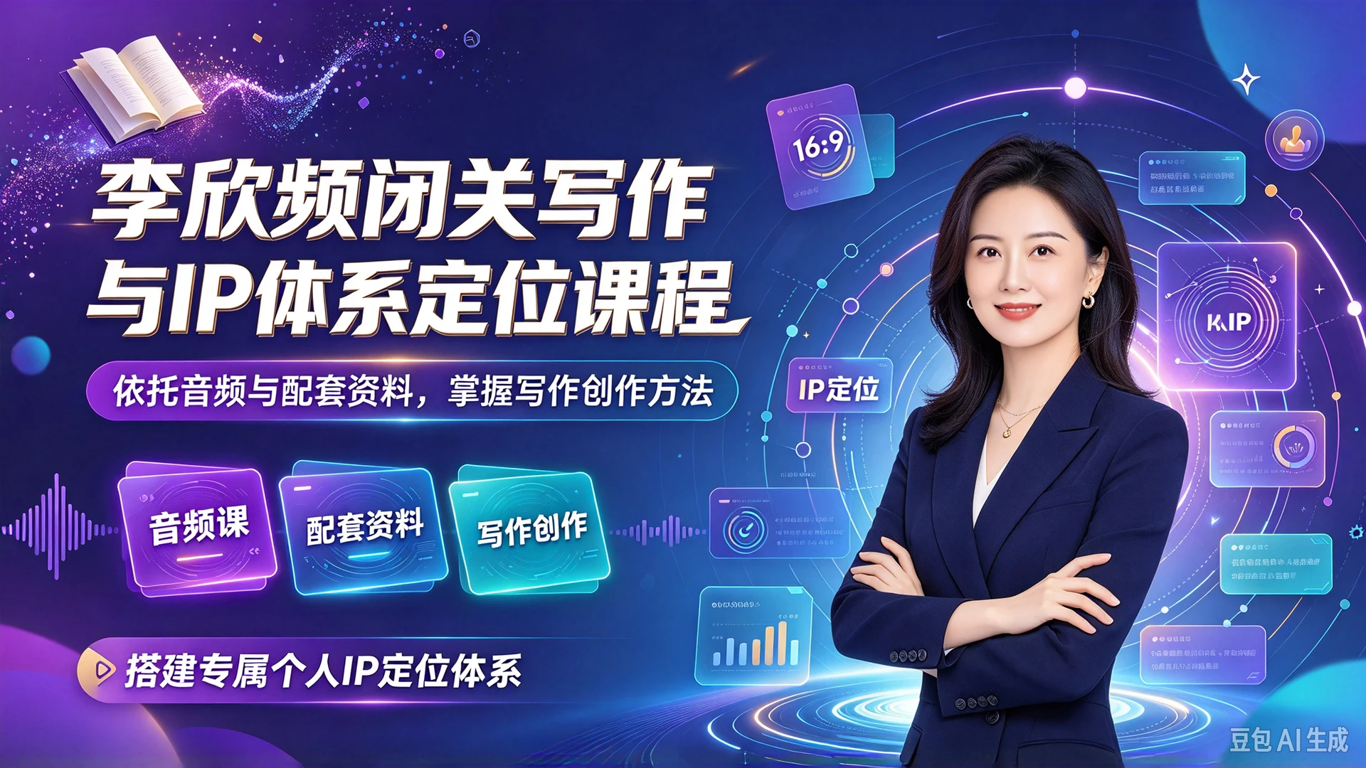 【精】李欣频闭关写作与IP体系定位课程,依托音频与配套资料,掌握写作创作方法,搭建专属个人IP定位体系-离锋创库