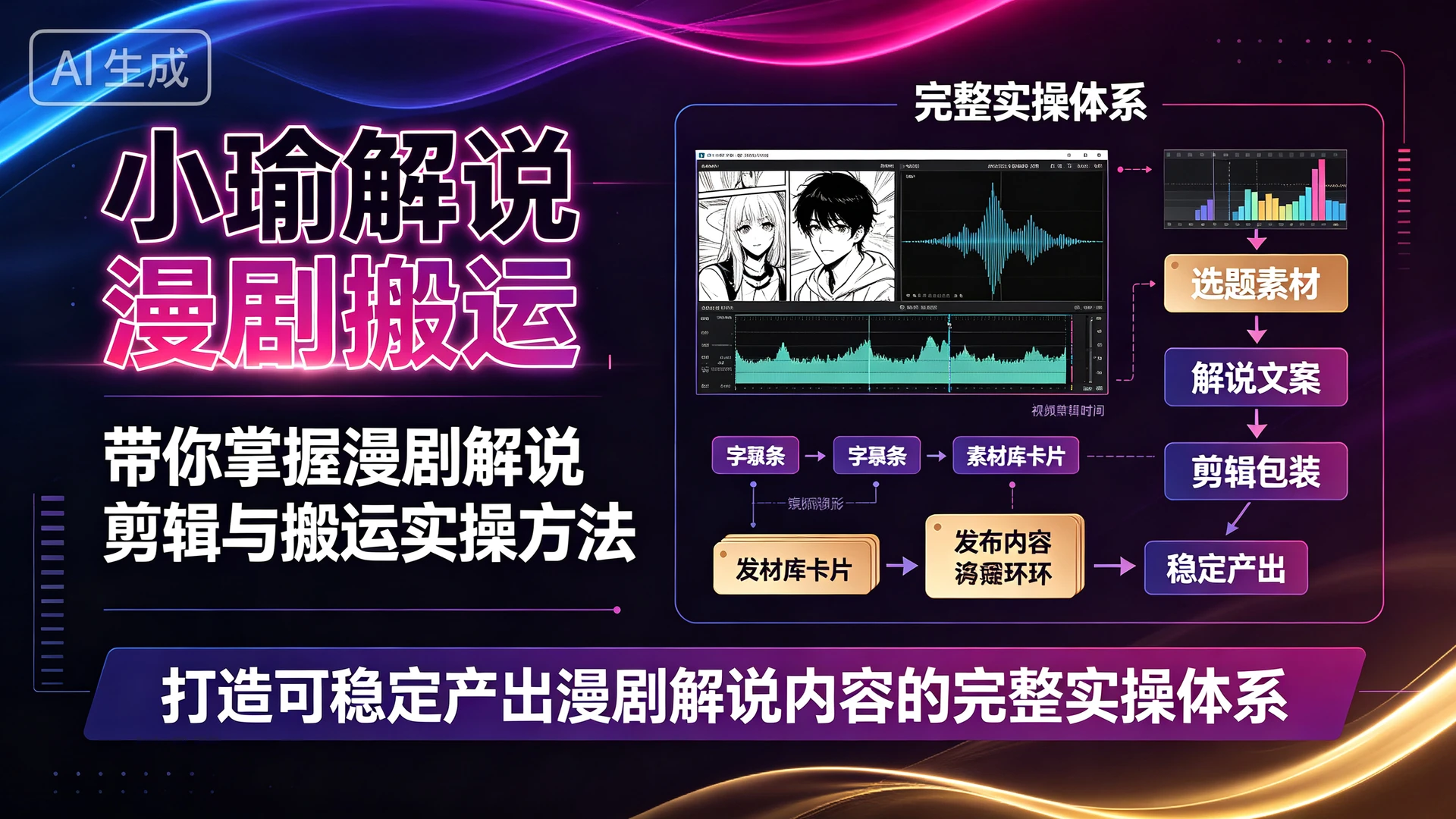 小瑜解说漫剧搬运,带你掌握漫剧解说剪辑与搬运实操方法,打造可稳定产出漫剧解说内容的完整实操体系 小瑜解说漫剧搬运,带你掌握漫剧解说剪辑与搬运实操方法,打造可稳定产出漫剧解说内容的完整实操体系