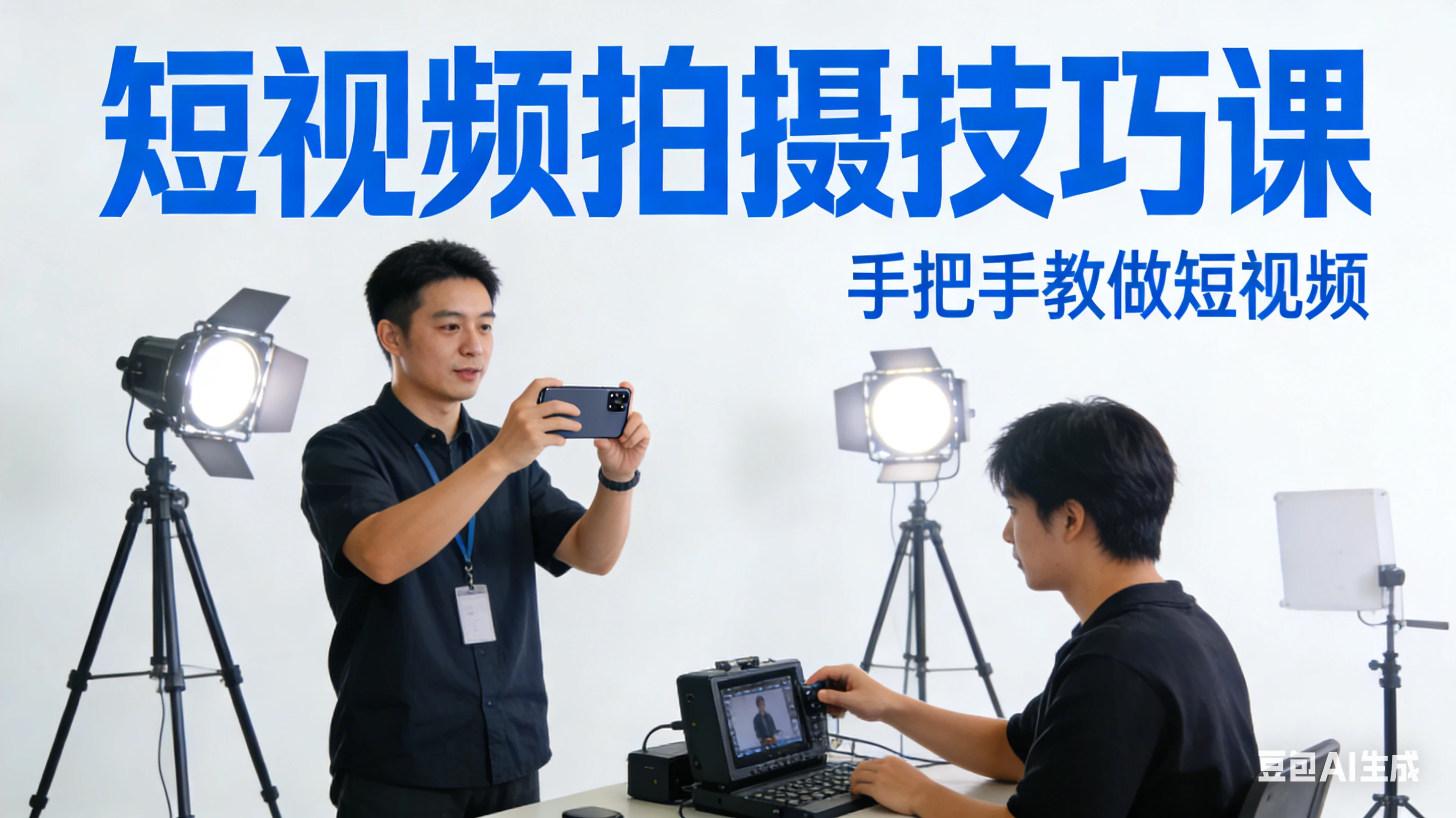 【精】短视频拍摄技巧课，手把手教做短视频-离锋创库