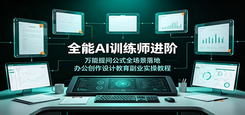 全能AI训练师进阶：万能提问公式全场景落地，办公创作设计教育副业实操教程-离锋创库
