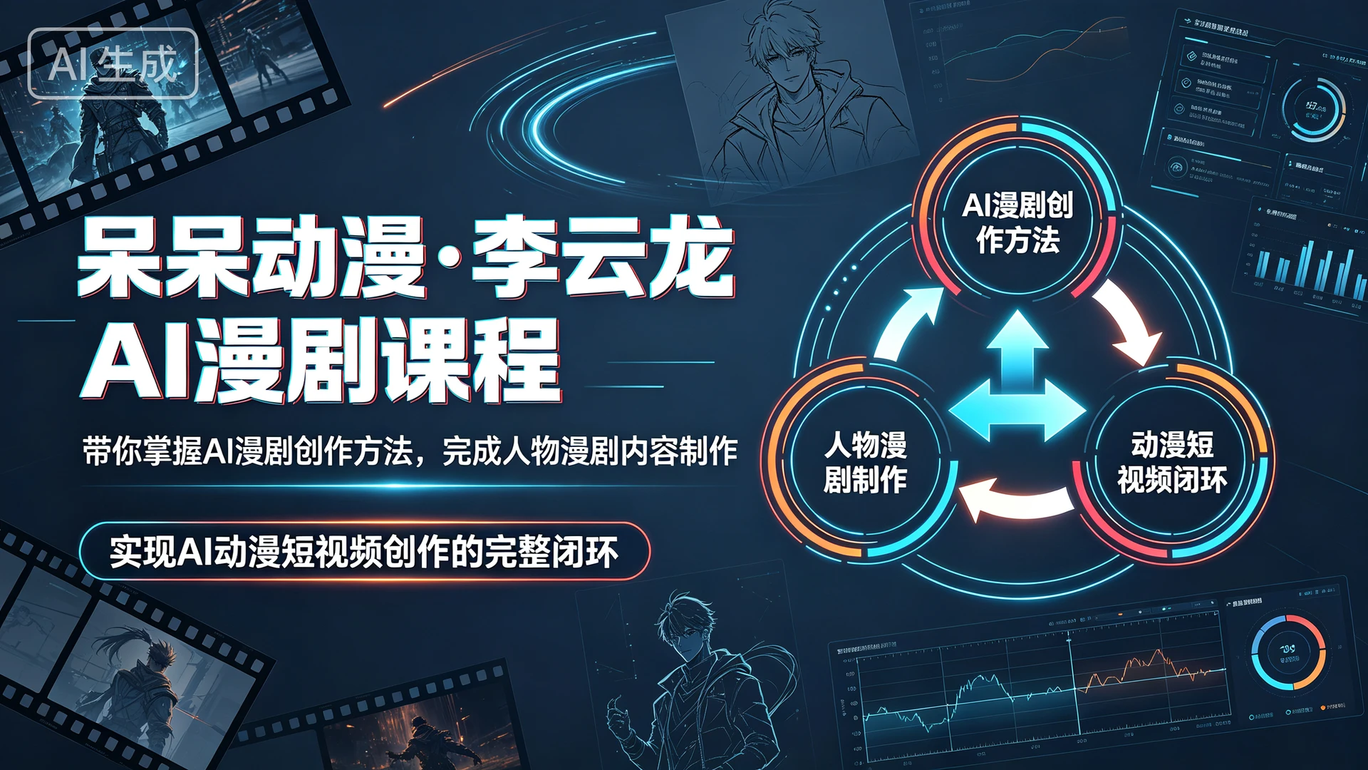 【精】呆呆动漫・李云龙AI漫剧课程,带你掌握AI漫剧创作方法,完成人物漫剧内容制作,实现AI动漫短视频创作的完整闭环 【精】呆呆动漫・李云龙AI漫剧课程,带你掌握AI漫剧创作方法,完成人物漫剧内容制作,实现AI动漫短视频创作的完整闭环
