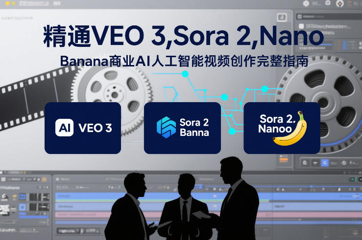 精通VEO 3，Sora 2，Nano Banana商业AI人工智能视频创作完整指南-离锋创库