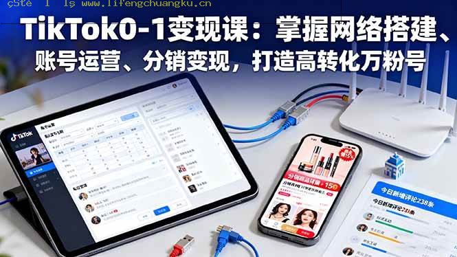 (16334期)TikTok0-1变现课:掌握网络搭建、账号运营、分销变现,打造高转化万粉号-离锋创库