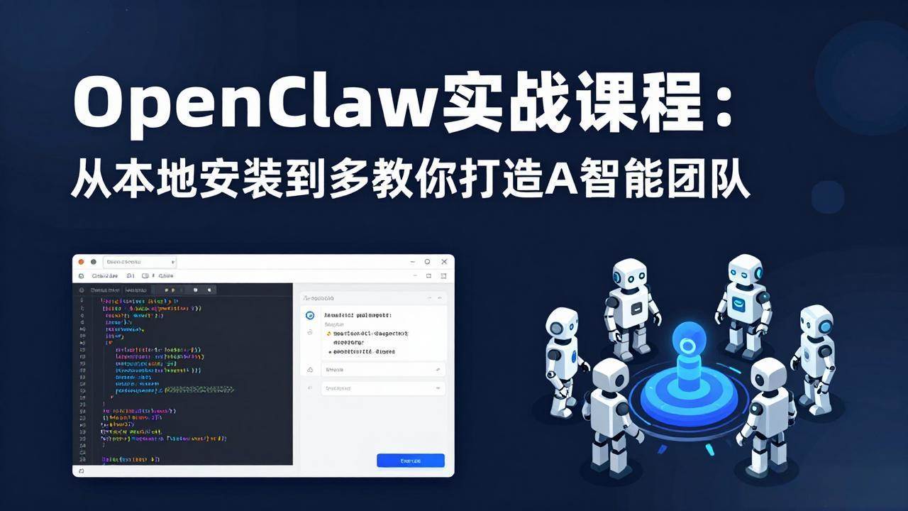 （17883期）OpenClaw实战课程：从本地安装到多Agent协同，手把手教你打造AI智能团队-离锋创库