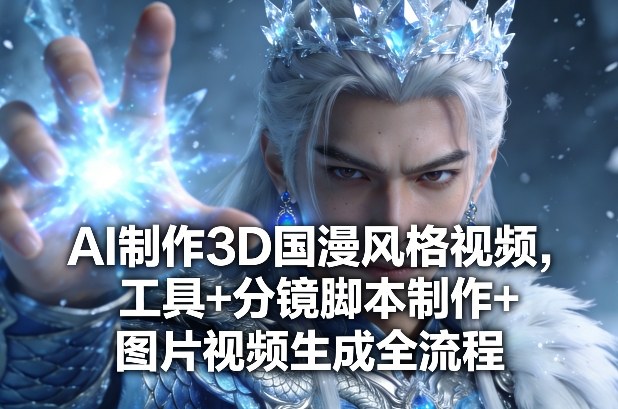 AI制作3D国漫风格视频，工具+分镜脚本制作+图片视频生成全流程-离锋创库