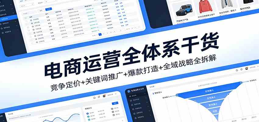 电商运营全体系干货，竞争定价+关键词推广+爆款打造+全域战略全拆解-离锋创库