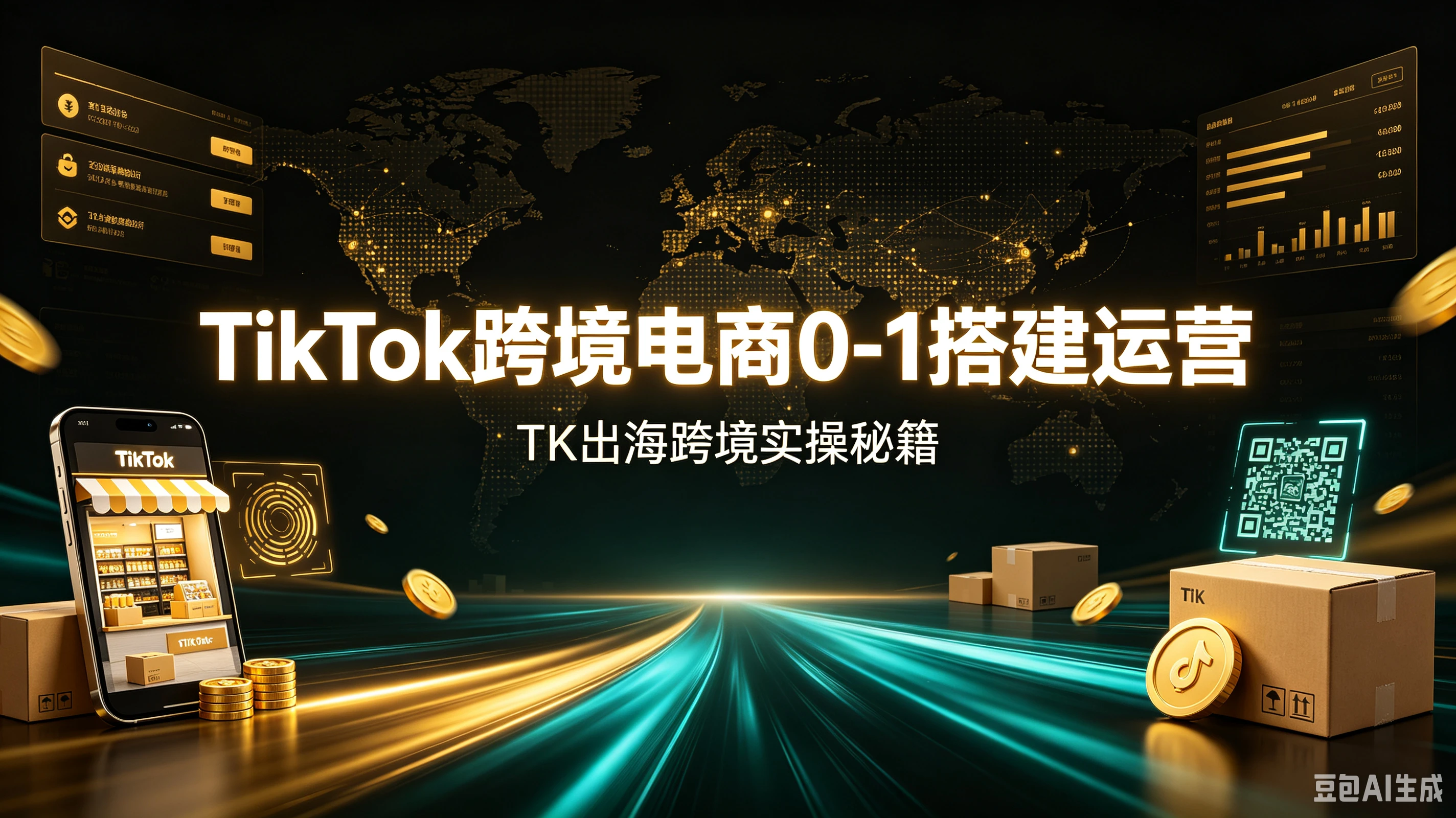 【精】TikTok跨境电商0-1搭建运营，TK出海跨境实操秘籍-离锋创库