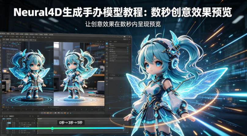 Neural4D生成手办模型教程，让创意效果在数秒内呈现预览-离锋创库