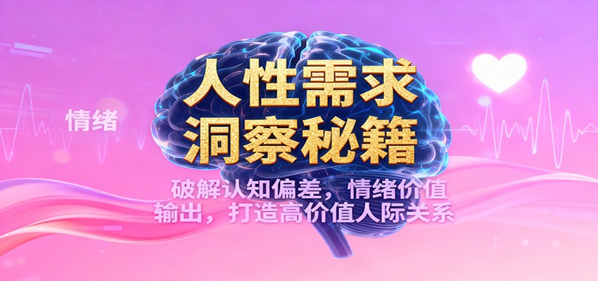 人性需求洞察秘籍,破解认知偏差,情绪价值输出,打造高价值人际关系-离锋创库