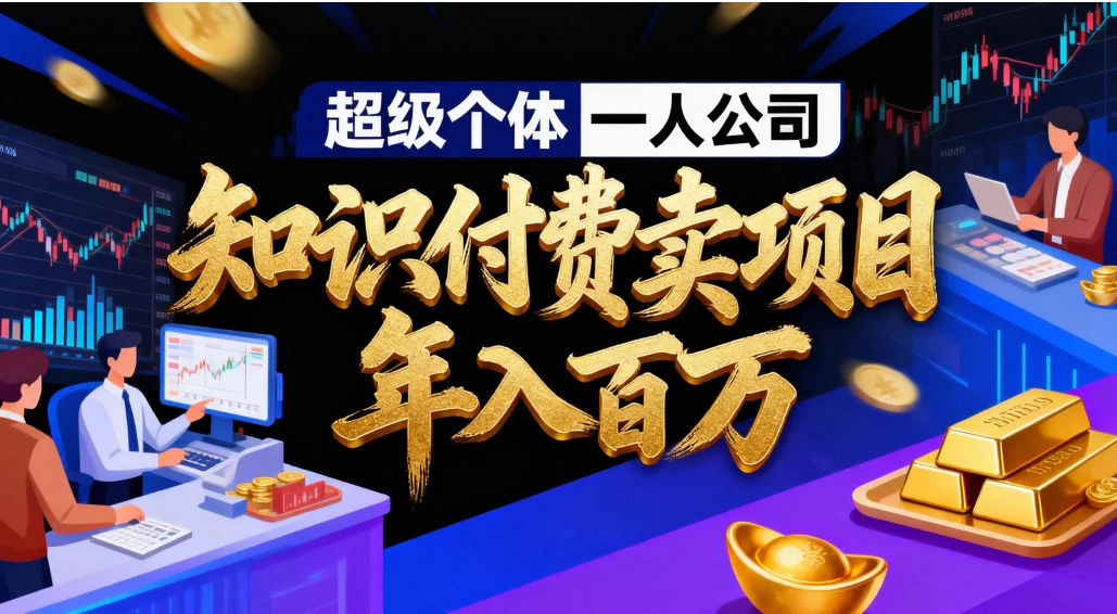 2026年“超级个体一人公司”私域卖项目年入百万，个人IP-精准引流-项目包装-转化成交-离锋创库