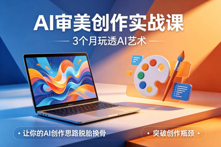 AI审美创作实战课,3个月玩透AI艺术,让你的AI创作思路脱胎换骨,突破创作瓶颈(更新0706)-离锋创库