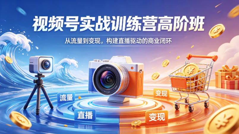 视频号实战训练营高阶班，从流量到变现，构建直播驱动的商业闭环（26年4月）-离锋创库