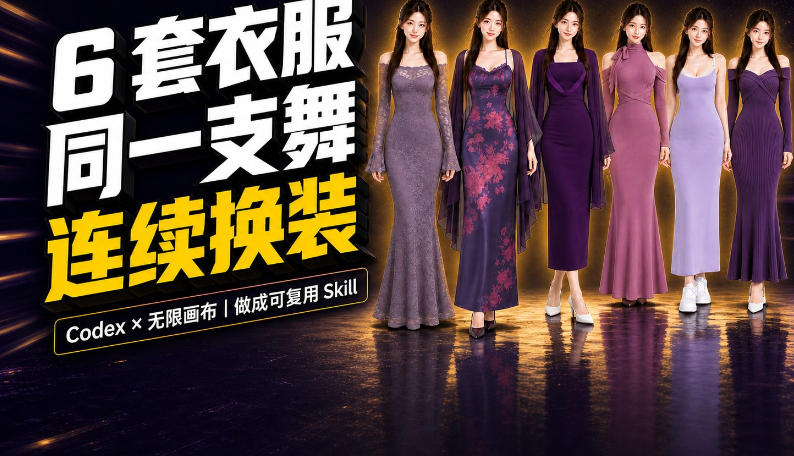 同一支舞，6套衣服按顺序切换：我把服装换装视频做成了一个Skill-离锋创库