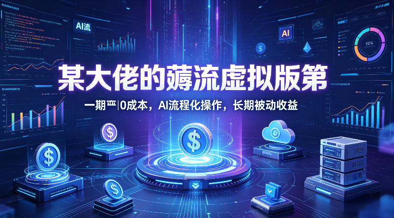 某大佬的薅流虚拟版第一期丨0成本，AI流程化操作，长期被动收益-离锋创库