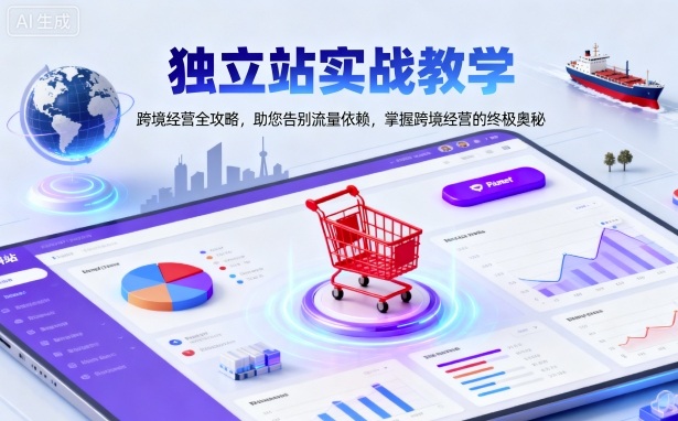 独立站实战教学，跨境经营全攻略，助您告别流量依赖，掌握跨境经营的终极奥-离锋创库