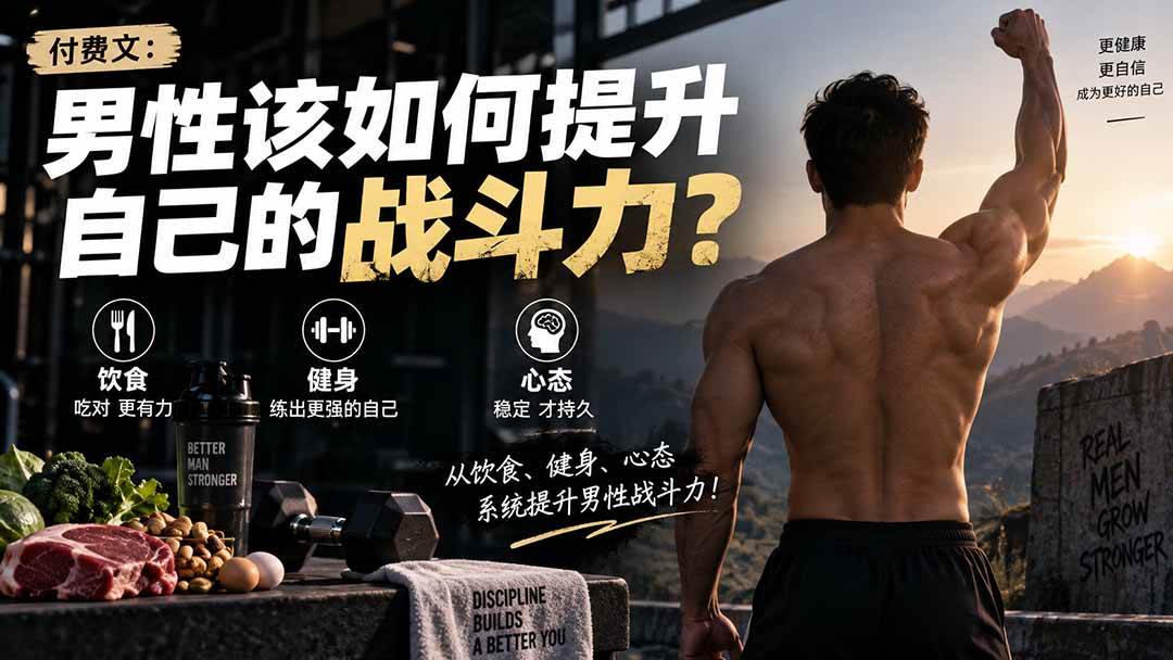 （20421期）付费文章：男性该如何提升自己的战斗力？-离锋创库
