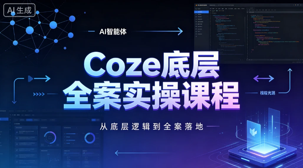 【精】华仔coze扣子底层全案实操课程,从底层逻辑到全案落地-离锋创库