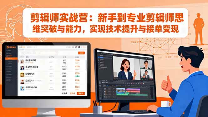 （16347期）剪辑师实战营：新手到专业剪辑师思维突破与能力，实现技术提升与接单变现-离锋创库