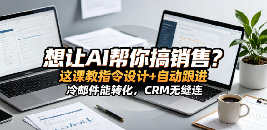 想让AI帮你搞销售？这课教指令设计+自动跟进，冷邮件能转化，CRM无缝连！【原创双语字幕】-离锋创库