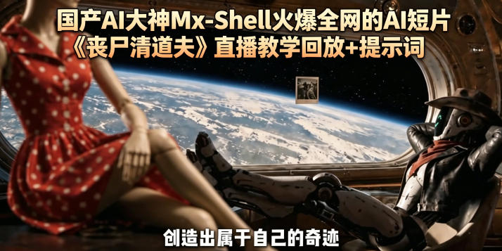 国产AI大神Mx-Shell火爆全网的AI短片《丧尸清道夫》直播教学回放+提示词-离锋创库