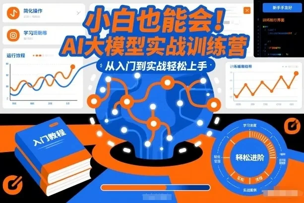 【精】小白也能会！AI大模型实战训练营，从入门到实战轻松上手-离锋创库