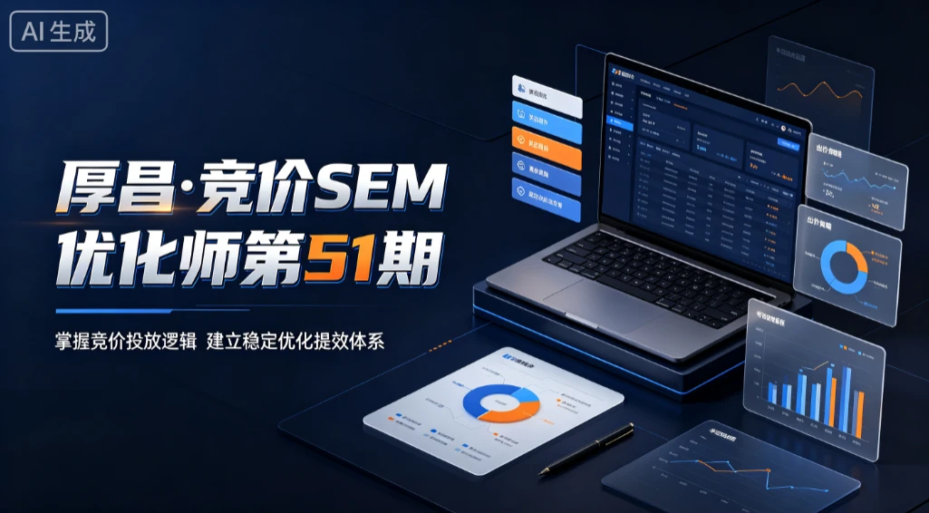 【精】厚昌·竞价SEM优化师第51期,掌握竞价投放逻辑,建立稳定优化提效体系-离锋创库