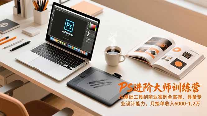（16868期）PS进阶大师训练营，从基础工具到商业案例全掌握，具备专业设计能力，月接单收入6000-1.2万-离锋创库