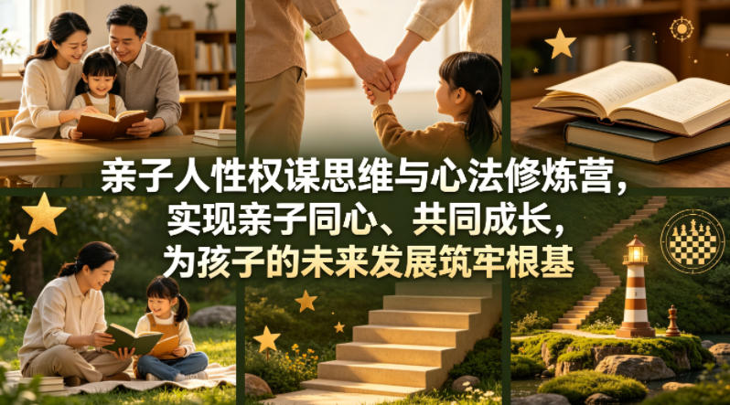 亲子人性权谋思维与心法修炼营，实现亲子同心、共同成长，为孩子的未来发展筑牢根基【音频】-离锋创库