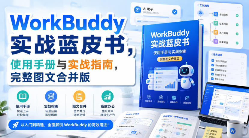 WorkBuddy实战蓝皮书，使用手册与实战指南，完整图文合并版-离锋创库