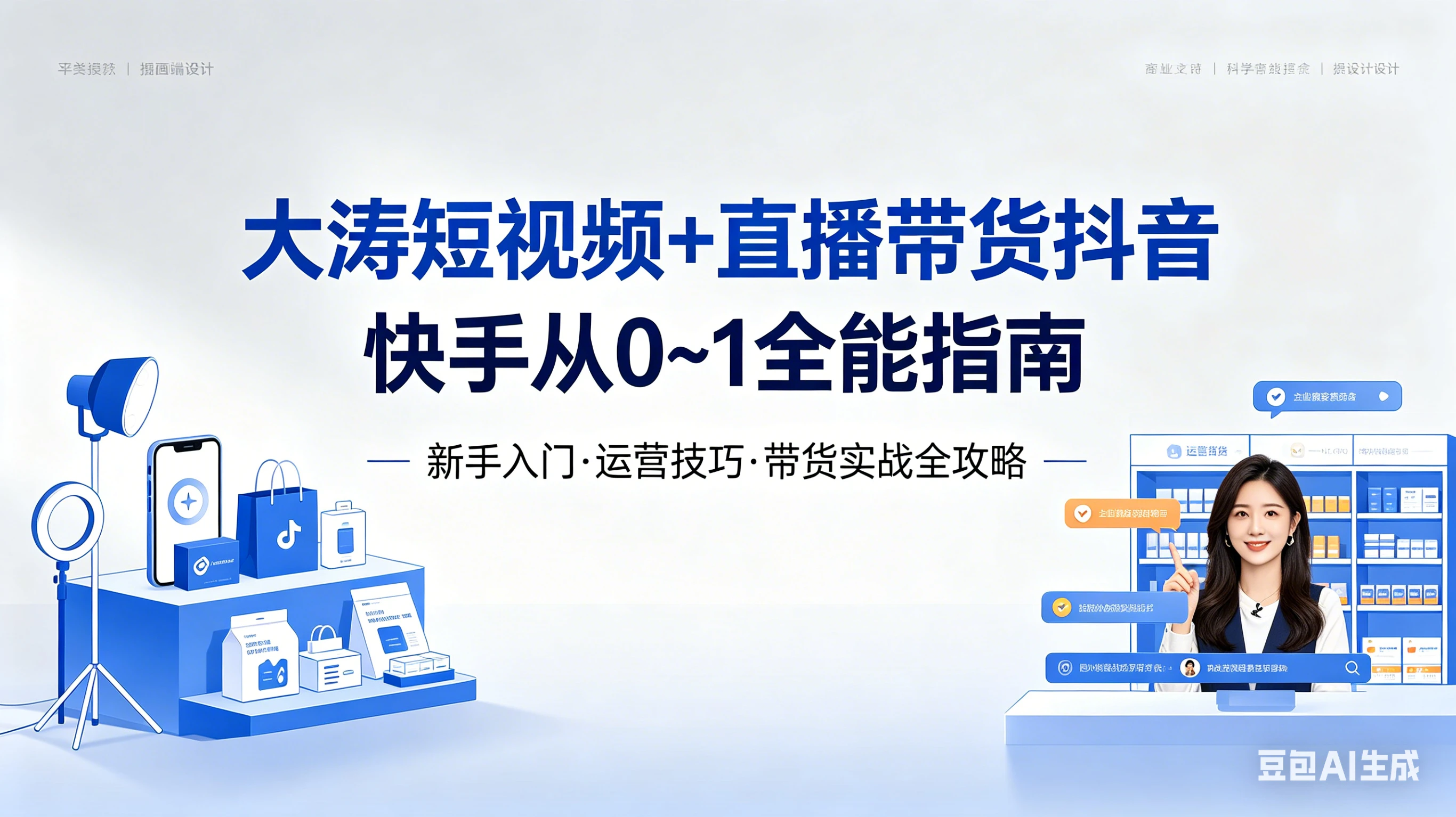 【精】大涛短视频+直播带货 短视频+图文+直播带货VIP陪跑,全平台起号+选品+实拍+剪辑+投放+变现全教学-离锋创库