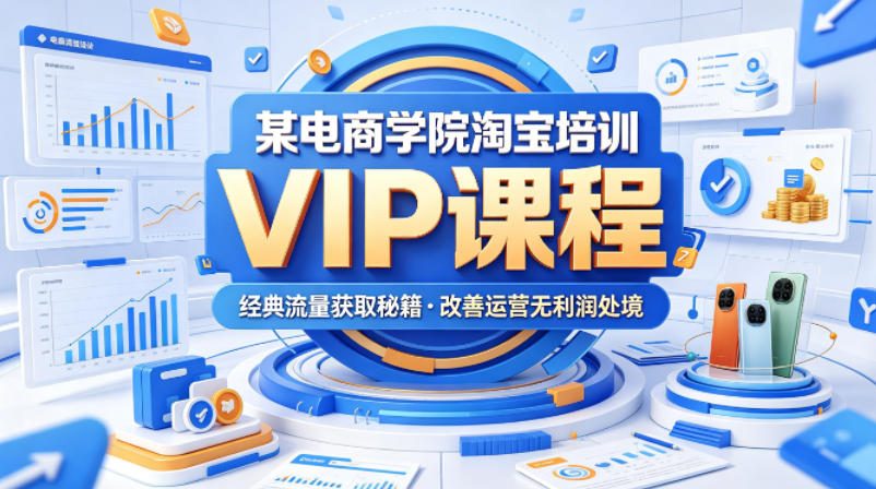 某电商学院淘宝培训VIP课程，各种经典有用的流量获取秘籍，改善运营产品没利润的处境（2026年5月）-离锋创库