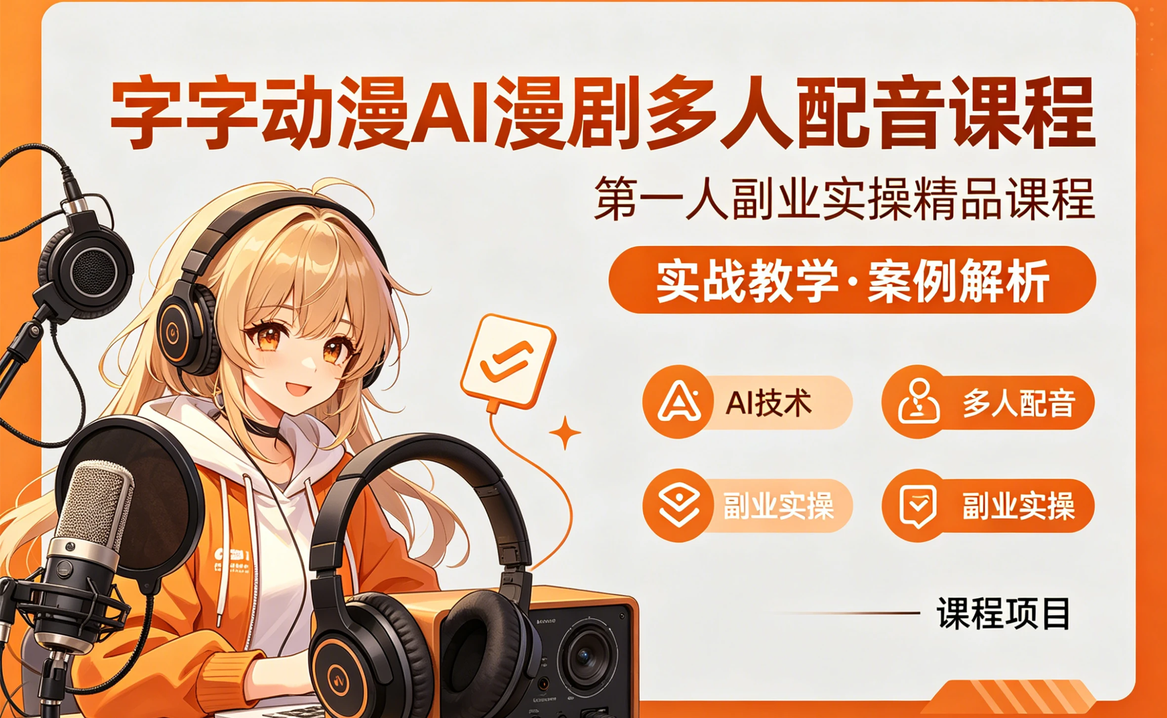 【精】AI漫剧多人配音实操课：零基础掌握多角色配音与漫剧制作，从分镜到导出全流程-离锋创库