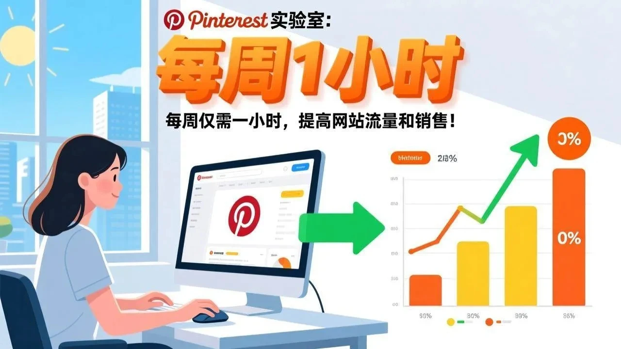 【精】Pinterest实验室：每周仅需一小时，提高网站流量和销售！-离锋创库