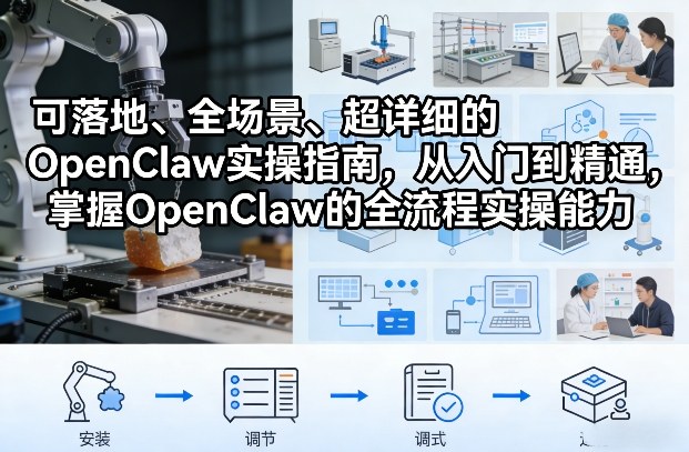 可落地、全场景、超详细的OpenClaw实操指南，从入门到精通，掌握OpenClaw的全流程实操能力-离锋创库