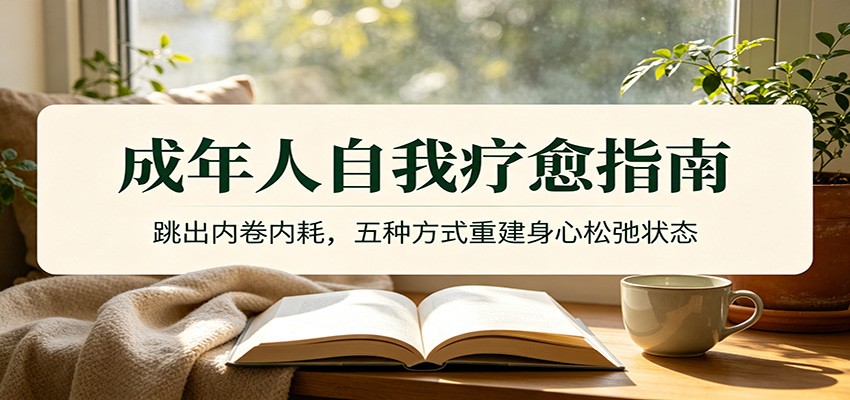 成年人自我疗愈指南:跳出内卷内耗,五种方式重建身心松弛状态-离锋创库