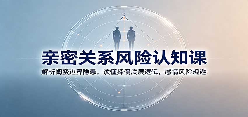 亲密关系风险认知课：解析闺蜜边界隐患，读懂择偶底层逻辑，感情风险规避-离锋创库