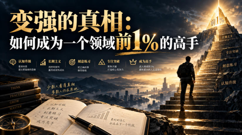 付费文章：变强的真相：如何成为一个领域前1%的高手-离锋创库