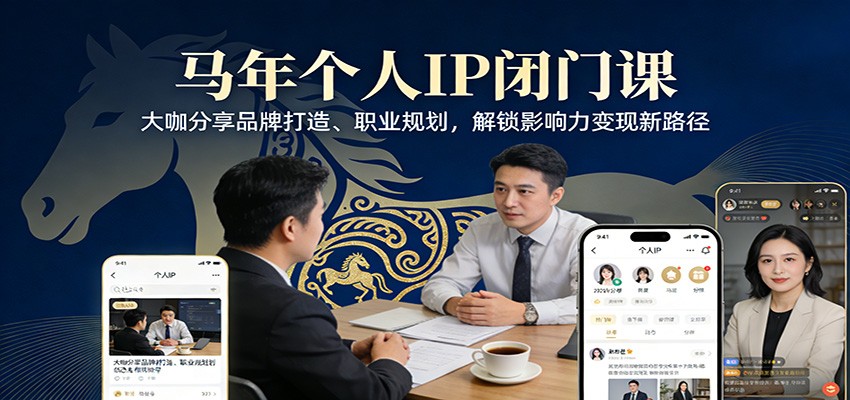 马年个人IP闭门课，大咖分享品牌打造、职业规划，解锁影响力变现新路径-离锋创库