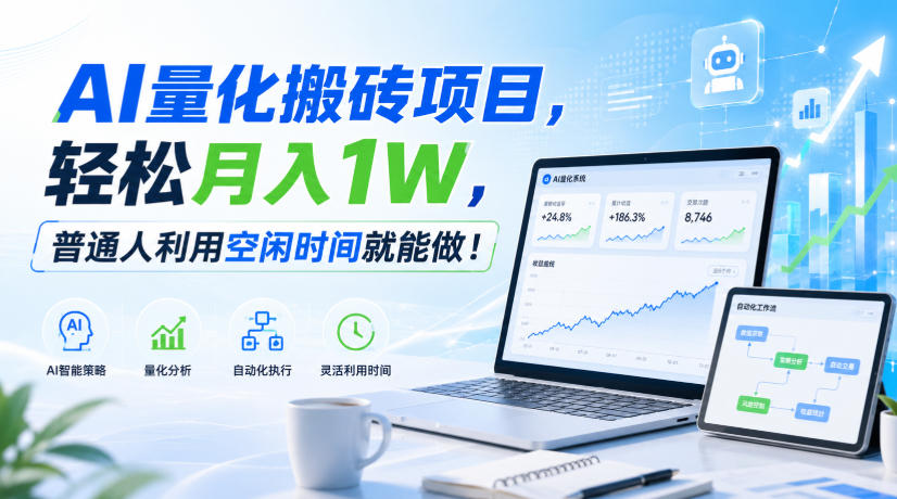 利用AI实现自动量化搬砖,月入万元,任何人都可以做!-离锋创库