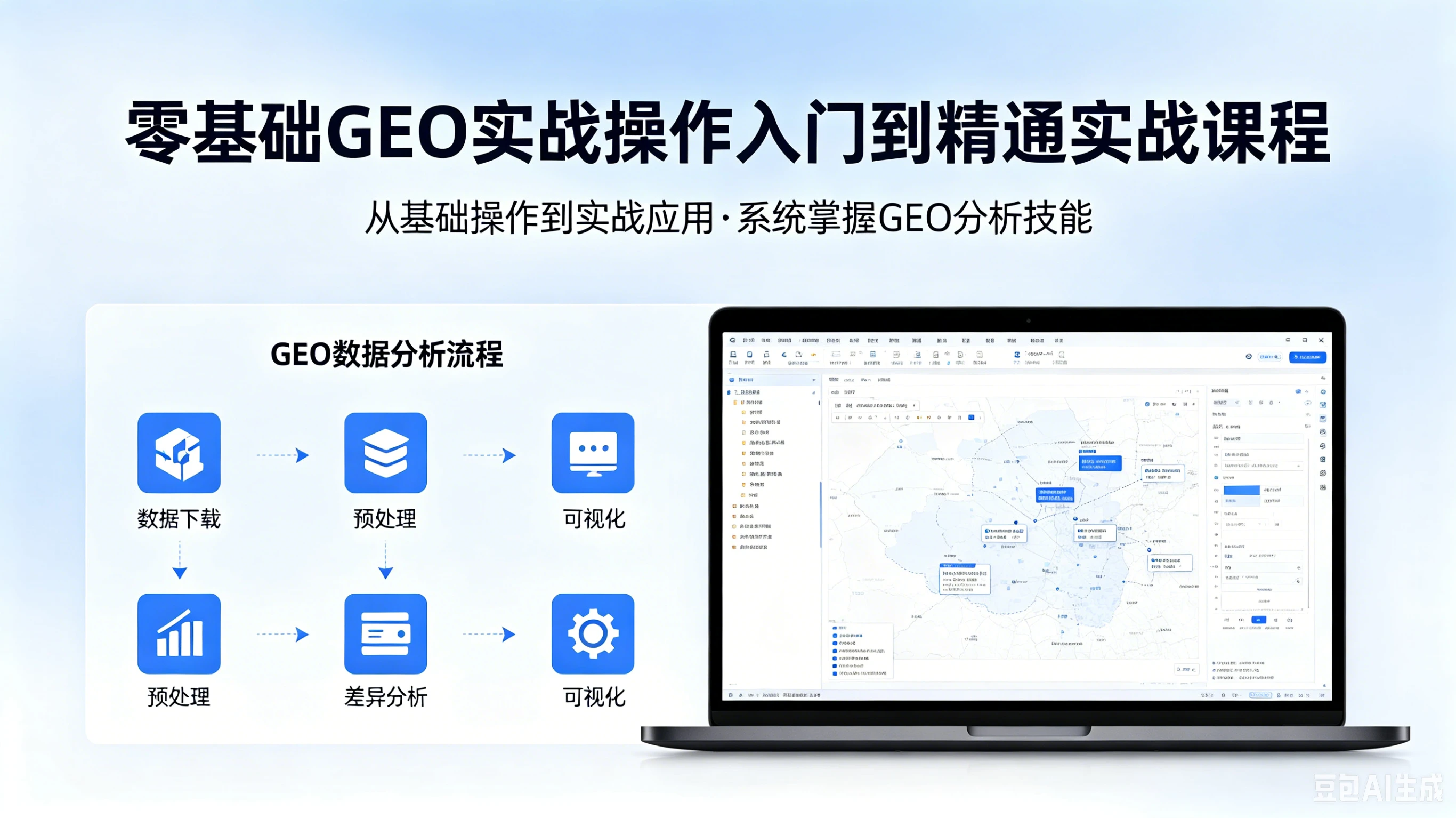 【精】零基础GEO实战操作入门到精通实战课程-离锋创库