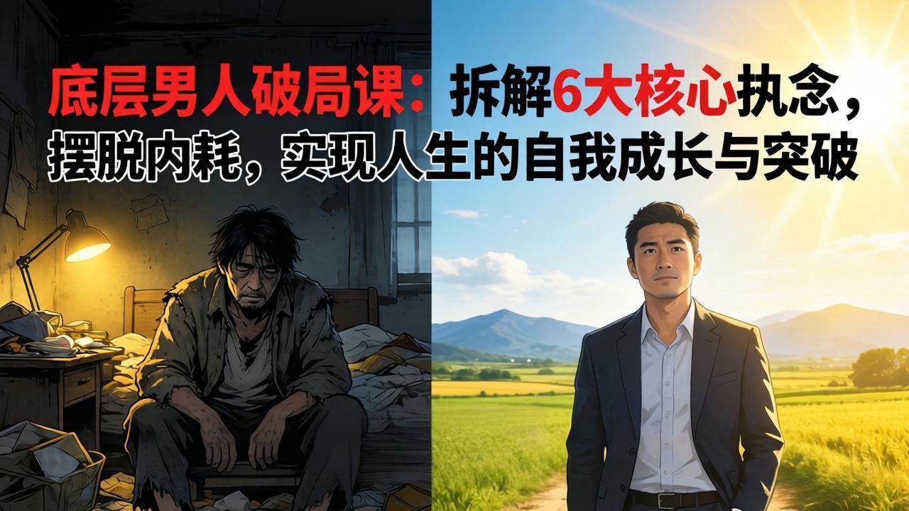 （17747期）付费文章：底层男人破局课：拆解 6 大核心执念，摆脱内耗，实现人生的自我成长与突破-离锋创库